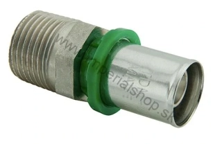 Lisovací PEX DG prechod na závit 20 x 3/4" vonkajší