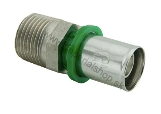 Lisovací PEX DG prechod na závit 26 x 3/4" vonkajší