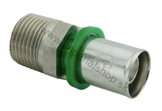 Lisovací PEX DG prechod na závit 26 x 1" vonkajší