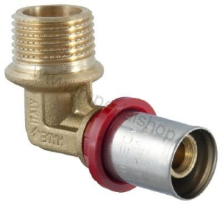 Lisovacie PEX DG koleno na závit 26 x 3/4" vonkajší