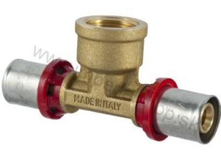 Lisovací PEX T-kus na závit 26 x 1" x 26 vnútorný