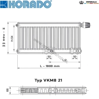 KORADO Radiátor 21VKM8 300/1800