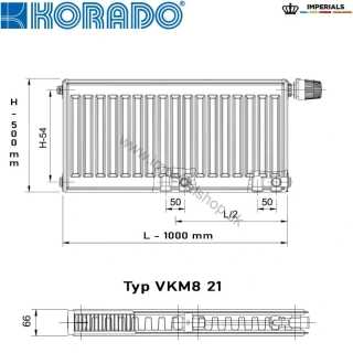 KORADO Radiátor 21VKM8 500/1000