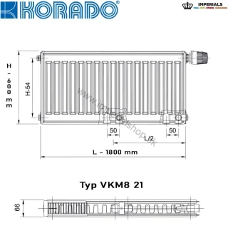 KORADO Radiátor 21VKM8 600/1800