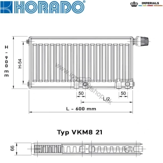 KORADO Radiátor 21VKM8 900/600